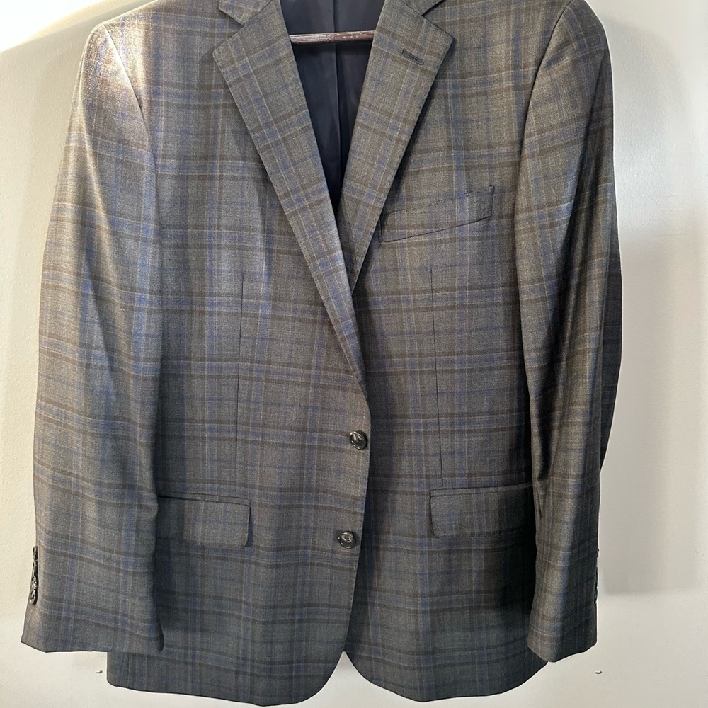 Brooks Brothers Italian Wool Plaid Blazer